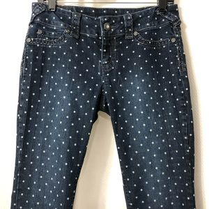 Maurices Polka Dot Low Rise Denim Jeans